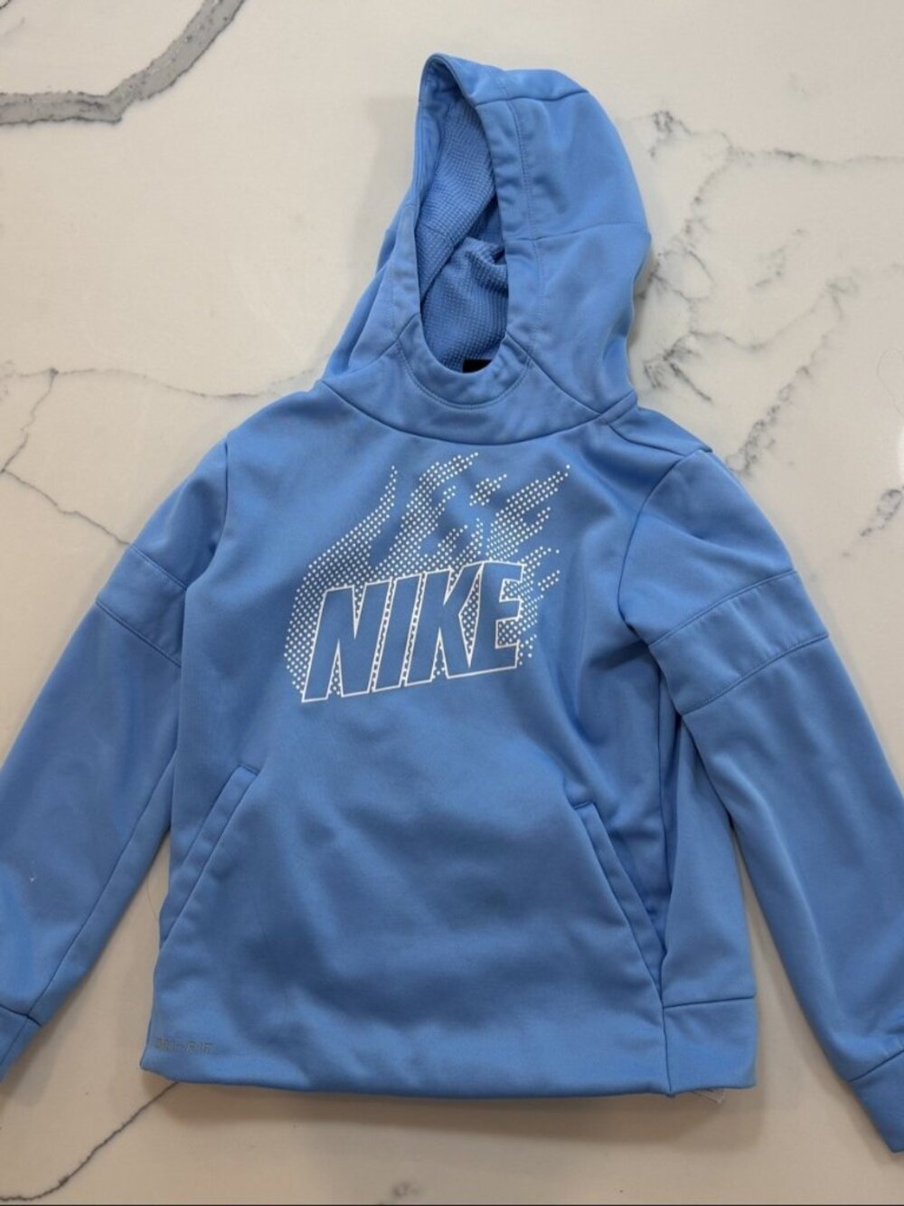 Nike Blue Dri Fit Hoodie Youth 7 Large